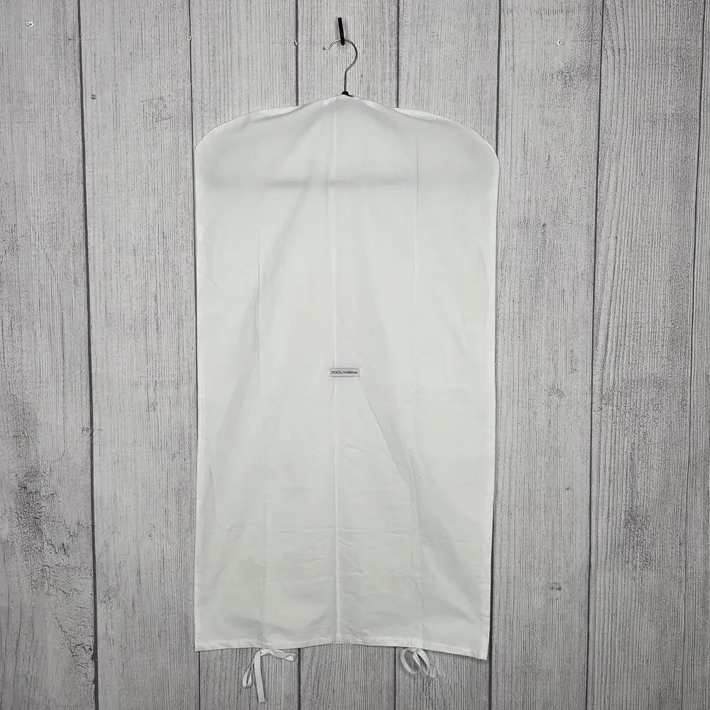 Dolce & Gabbana Garment Bag White Dress Cover Travel Storage 19.5x35.5